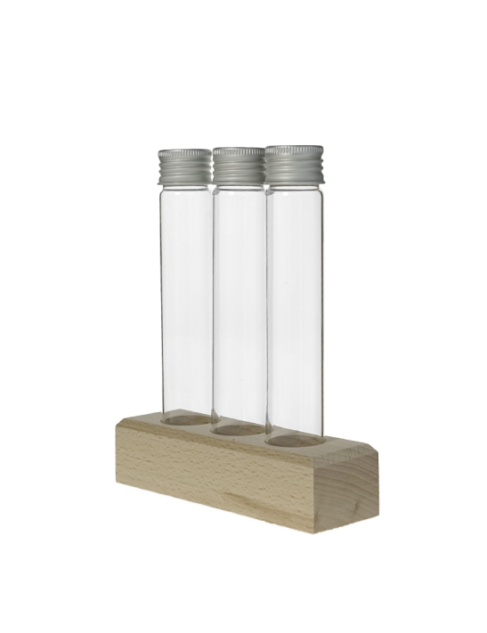 Coffret 3 tubes 145 mm ø 25 et support