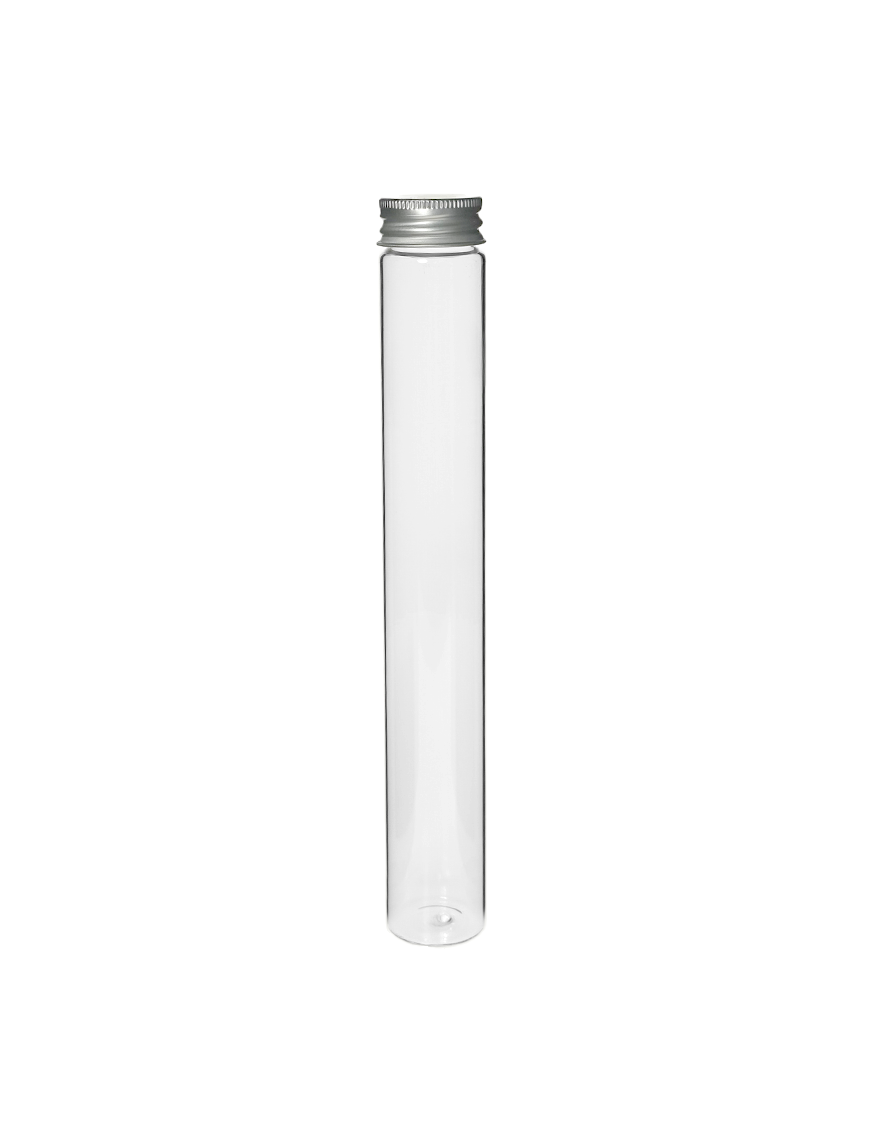 Tube verre 208 mm ø 29.5 Fond plat - 100ml.