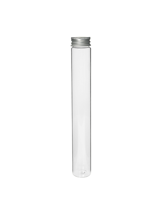 Tube verre 208 mm ø 29.5 Fond plat - 100ml.