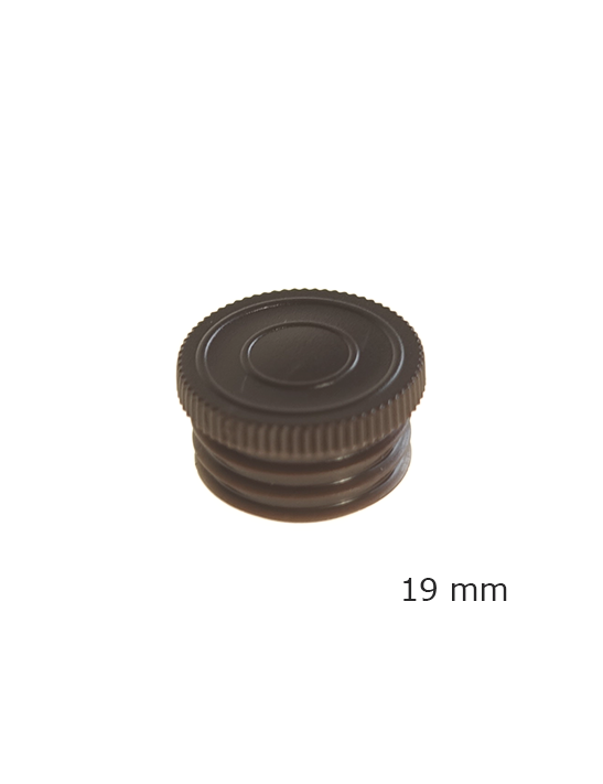 Bouchon à ailettes 19 mm marron