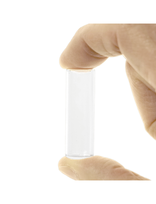 Tube verre 40mm ø13 Fond Plat - 3ml