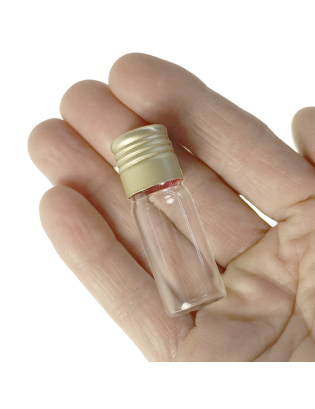 Tube verre 50 mm ø 18 Fond plat - 5ml
