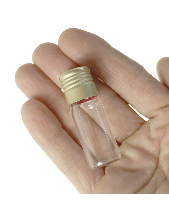 Tube verre 50 mm ø 18 Fond plat - 5ml