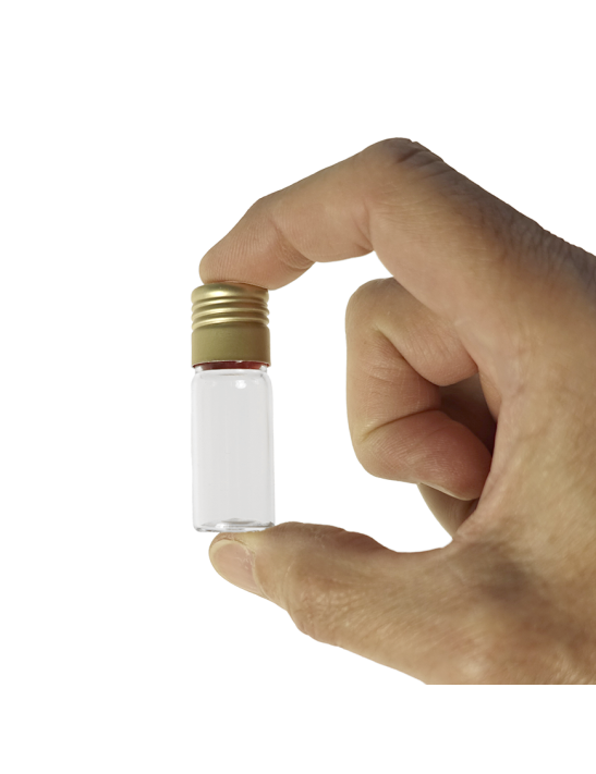 Tube verre 50 mm ø 18 Fond plat - 5ml