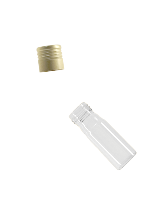Tube verre 50 mm ø 18 Fond plat - 5ml
