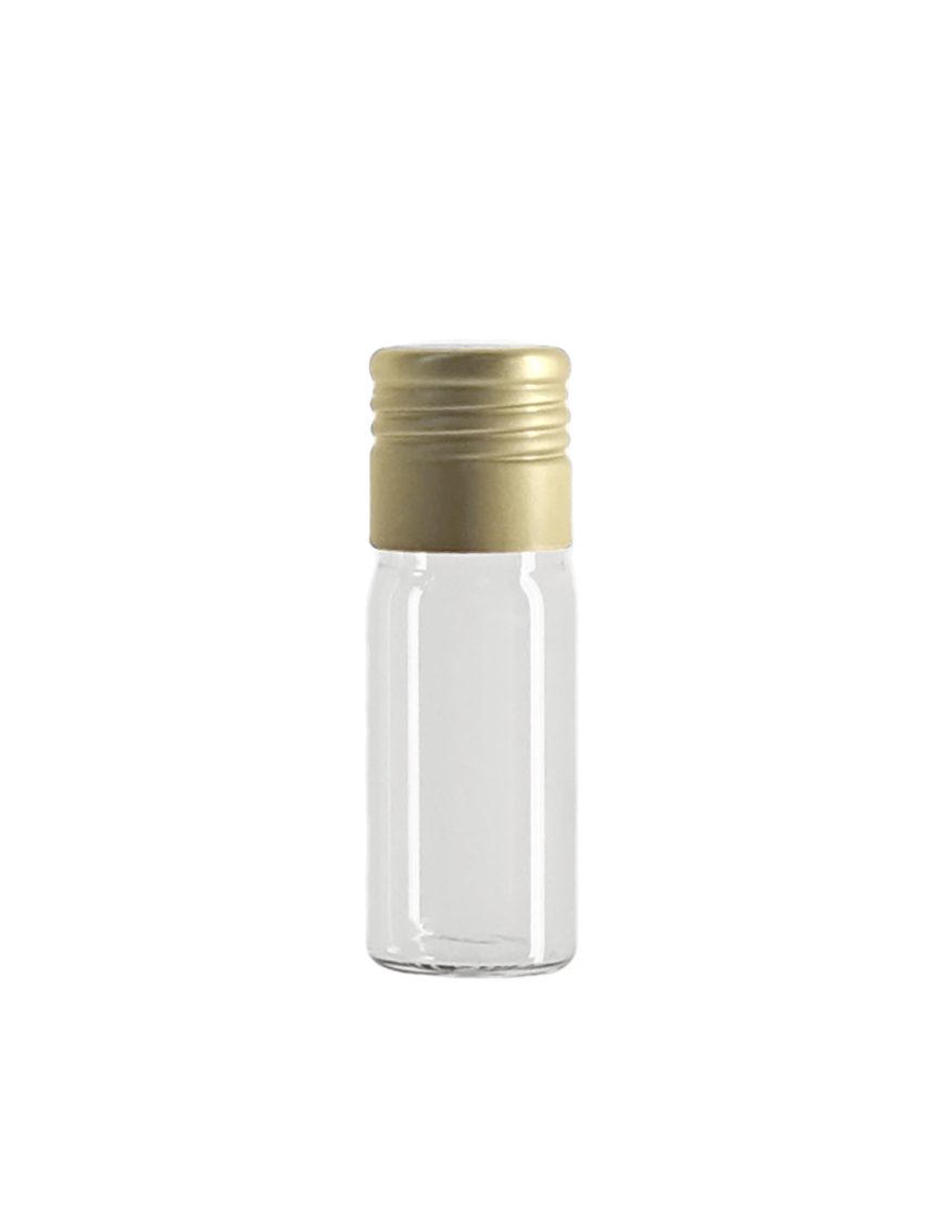 Tube verre 50 mm ø 18 Fond plat - 5ml