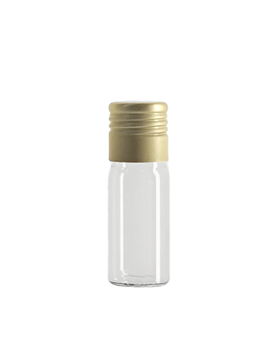 Tube verre 50 mm ø 18 Fond plat - 5ml