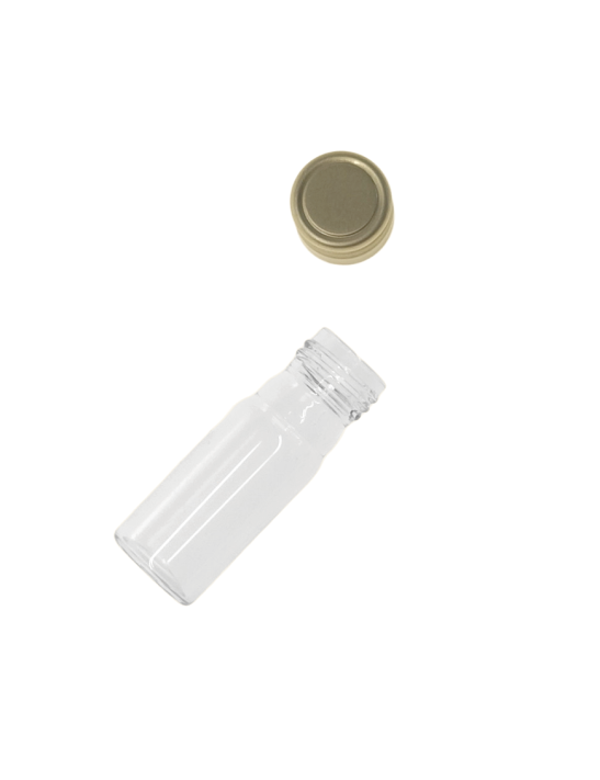 Tube verre 50 mm ø 18 Fond plat - 5ml