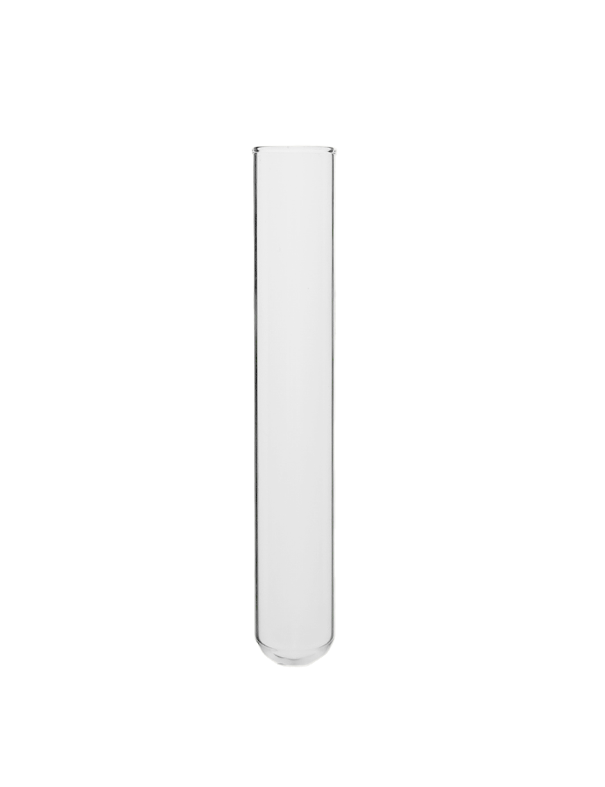 Tube verre 100 mm ø 16 Fond Rond - 13ml