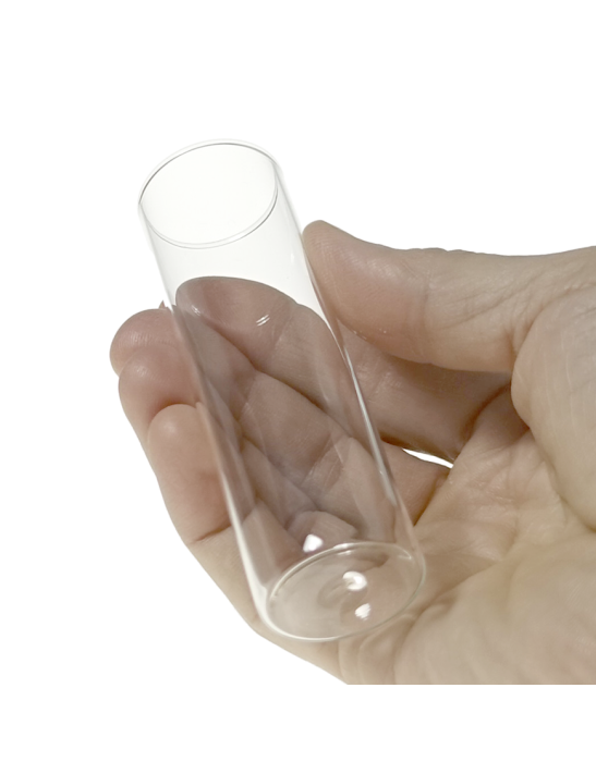Tube verre 100 mm ø 30 Fond Plat - 57ml