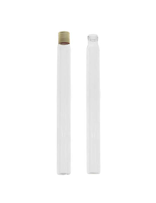 Tube verre 200 mm ø 19 Fond plat - 40ml