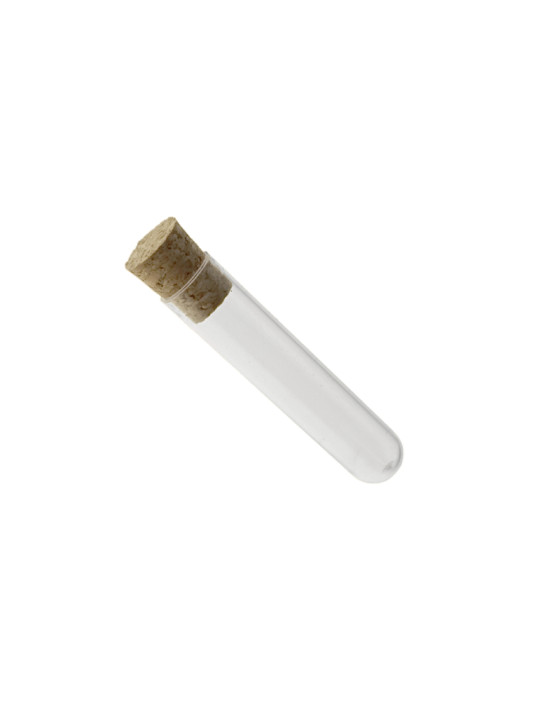 Tube plastique 55mm ø 11 Fond rond - 3ml