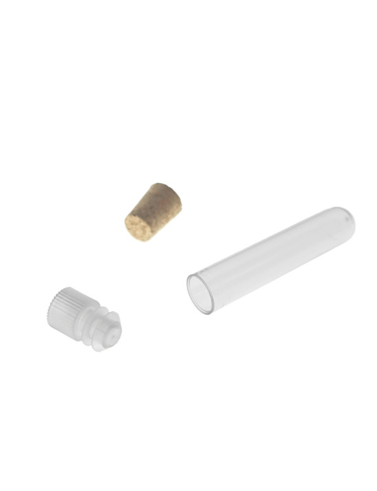 Tube plastique 55mm ø 11 Fond rond - 3ml