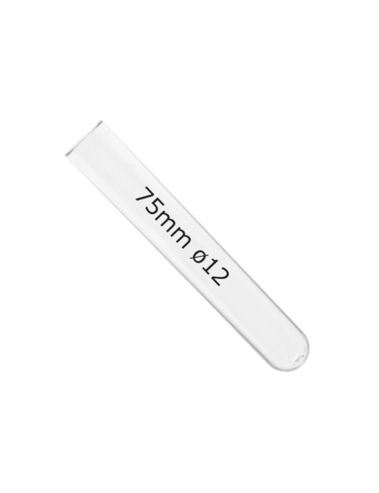 Tube plastique 75mm ø 12 - 3,5ml