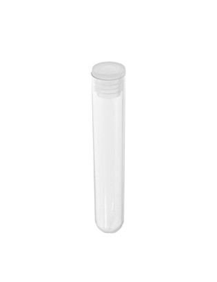 Tube plastique 75mm ø 13 Fond rond - 4ml
