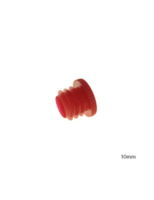 Bouchon à ailettes 10 mm Rouge