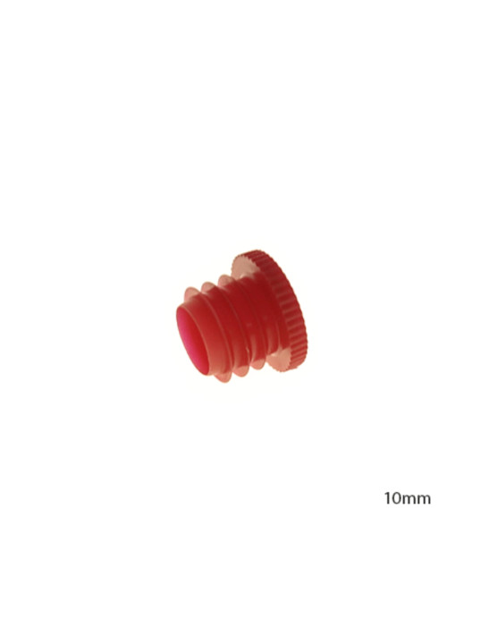 Bouchon à ailettes 10 mm Rouge