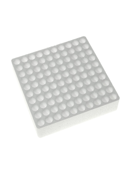 Plateau Polystyrène 100 perfos ø 16