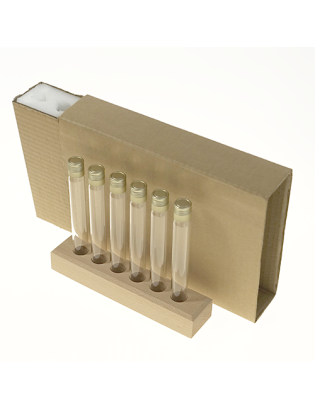 Coffret 6 tubes 145 mm vis...