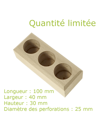 Support socle 3 tubes ø 25...