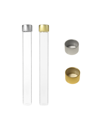 Tube verre 208 mm ø 24 Fond...