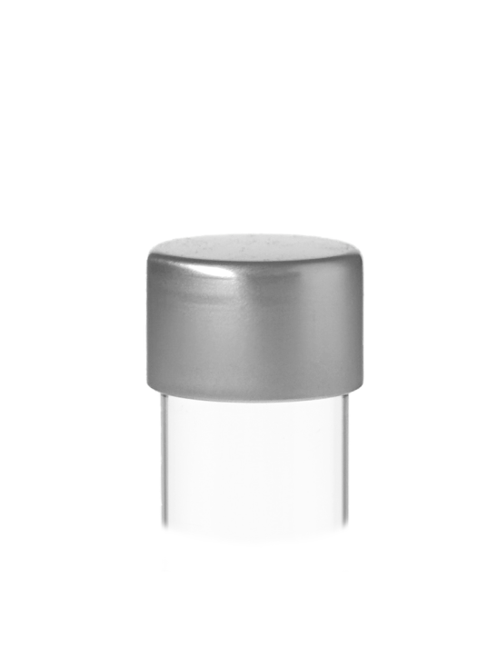 Tube verre 208 mm ø 24 Fond plat - 70ml - Doré / Argent