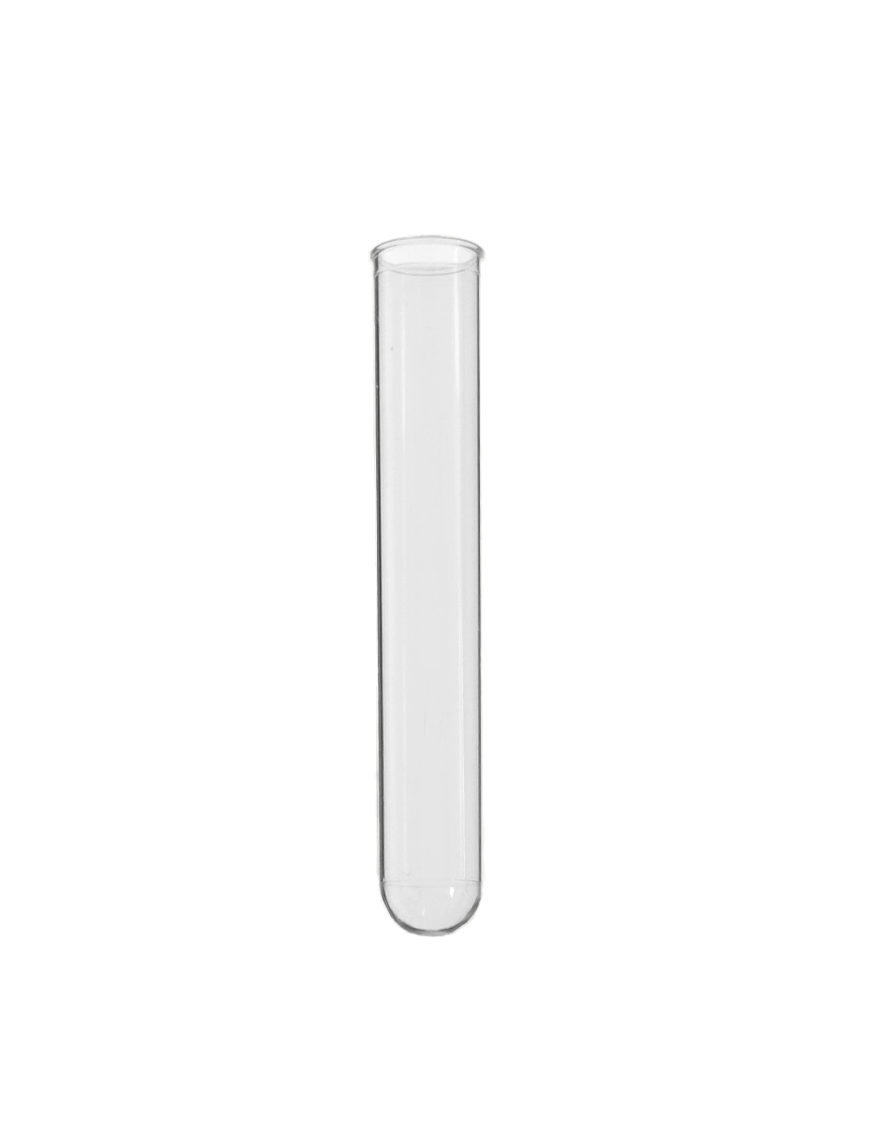 Tube plastique 100mm ø 16 Fond rond - 13ml